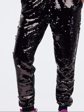 Zumba Fitness Black Sequin Jogger Pants